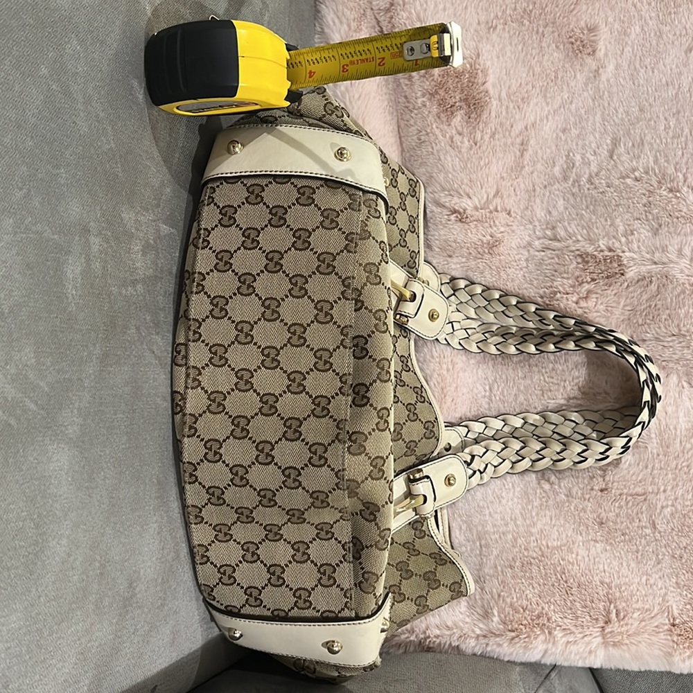 Vintage Gucci Pelham Canvas Off White Bag - Picture 8 of 12